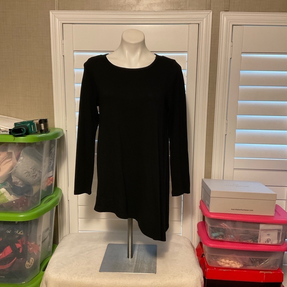 Joan Vass Elegant Black Top